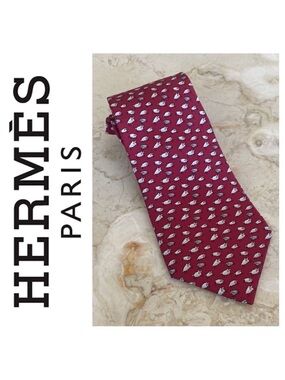 Hermes 100% Silk Tie “Sheep”